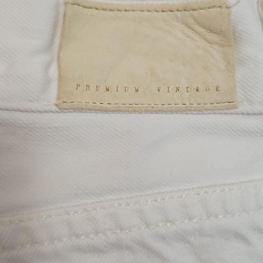 Citizens of Humanity Dree Crop High Rise Slim Straight White Jeans Sz 28 Womens - Picture 7 of 10